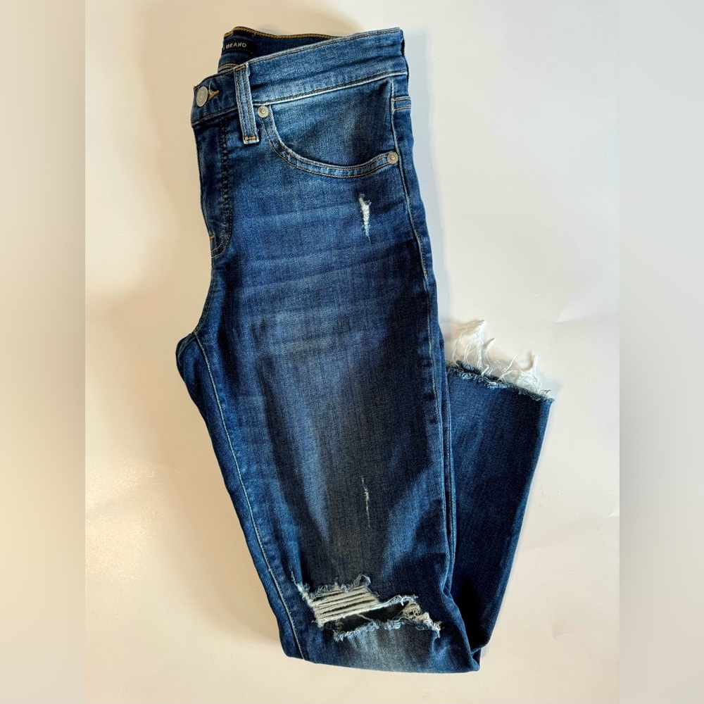 Lucky Brand π Ava Mid Rise Distressed Skinny Size 4 - Picture 4 of 15